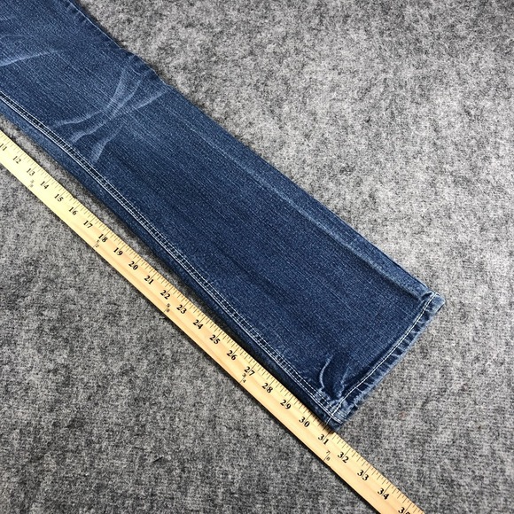 Perfect Pink Jeans Womens 3 Blue Bootcut Rhinestone Embellished Flap Pockets - Picture 5 of 9